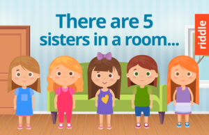 There are 5 sisters in a room. Ann is watching the TV, Kate is playing chess, Mary is cooking and Lisa is doing the laundry. What is the fifth sister doing?