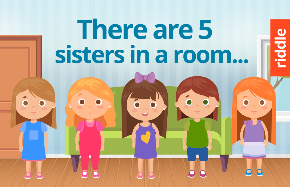 There are 5 sisters in a room. Ann is watching the TV, Kate is playing chess, Mary is cooking and Lisa is doing the laundry. What is the fifth sister doing?