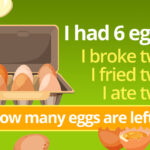 I had 6 eggs, I broke 2, cooked 2, ate 2 - Riddle