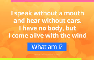 I speak without a mouth and hear without ears. I have no body, but I come alive with the wind.