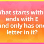 What starts with E ends with E and only has one letter in it?