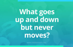 What goes up and down but never moves?​