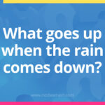 What goes up when the rain comes down?