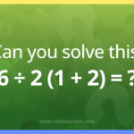 What is the answer to 6÷2(1+2)? Correct answer and solution.