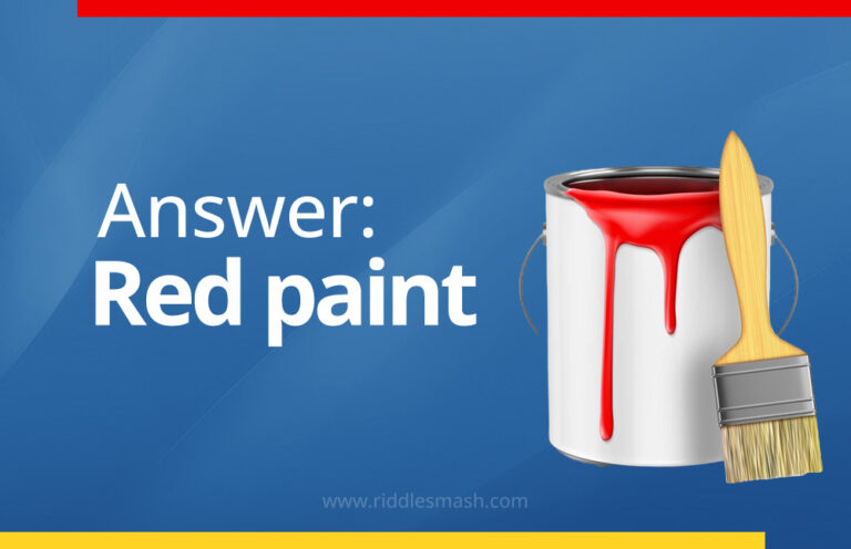 What is red and smells like blue paint? - Riddlesmash