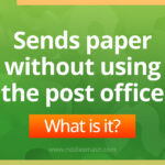 Sends paper without using the post office?