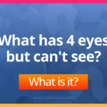 What has 4 eyes but can't see?