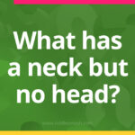 What has a neck but no head?