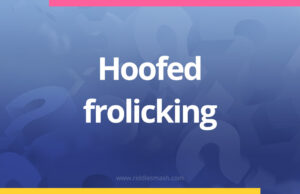 Hoofed frolicking.
