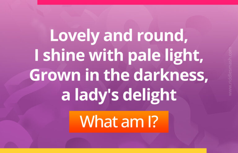 Lovely and round, I shine with pale light - Riddle - Riddlesmash