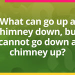 What can go up a chimney down, but cannot go down a chimney up? 