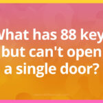 What has 88 keys but can't open a single door?​