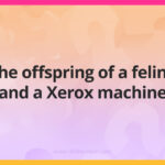 The offspring of a feline and a Xerox machine.