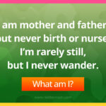 I am mother and father, but never birth or nurse. I'm rarely still, but I never wander.