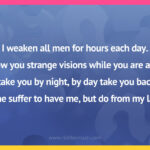 I weaken all men for hours each day. I show you strange visions while you are away. I take you by night, by day take you back. None suffer to have me, but do from my lack.