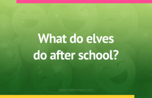 What do elves do after school?