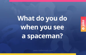 What do you do when you see a spaceman?
