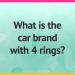 What is the car brand with 4 rings​?