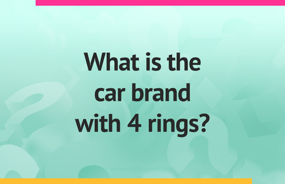 What is the car brand with 4 rings?