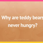 Teddy bears are never hungry because they are always what?