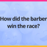How did the barber win the race?