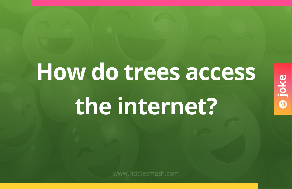 How do trees access the internet?