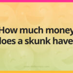 How much money does a skunk have?