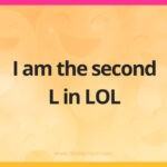 I am the second L in LOL.