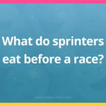 What do sprinters eat before a race?