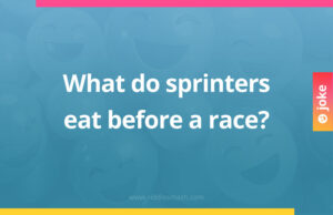 What do sprinters eat before a race?