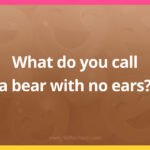 What do you call a bear with no ears?