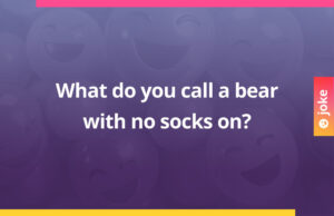 What do you call a bear with no socks on?