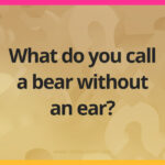 What do you call a bear without an ear?