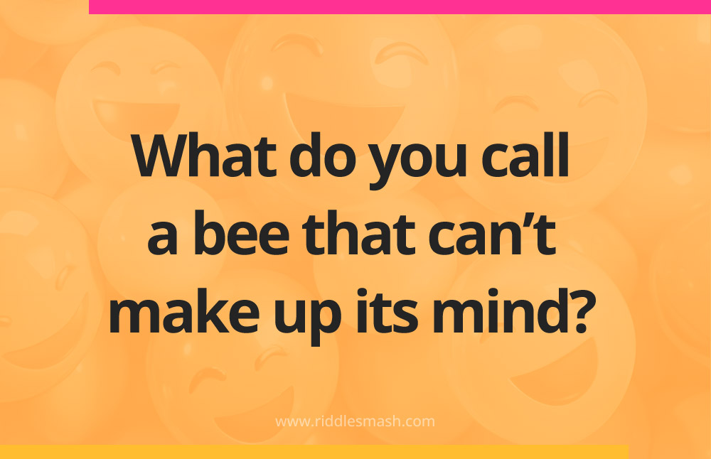 What do you call a bee that can't make up its mind?