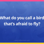 What do you call a bird that's afraid to fly?