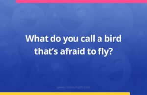What do you call a bird that's afraid to fly?