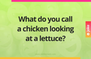 What do you call a chicken looking at a lettuce?