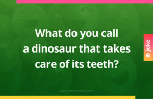 What do you call a dinosaur that takes care of its teeth?