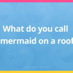 What do you call a mermaid on a roof?