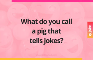 What do you call a pig that tells jokes?