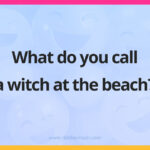 What do you call a witch at the beach?
