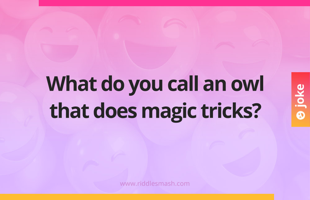 What do you call an owl that does magic tricks?