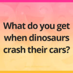 What do you get when dinosaurs crash their cars?