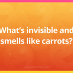 What's invisible and smells like carrots?