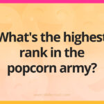 What's the highest rank in the popcorn army?