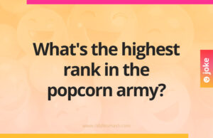 What's the highest rank in the popcorn army?