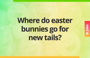 Where do easter bunnies go for new tails?