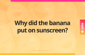 Why did the banana put on sunscreen?