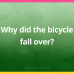 Why did the bicycle fall over?