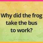 Why did the frog take the bus to work?